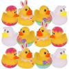 ArtCreativity 2.5 Inch Easter Rubber Ducks for Kids – Pack of 12 Assorted Mini Easter Ducks, Easter Basket Stuffers, Egg Hunt Surprise Toys, Easter Party Favors, Jeep Ducks & Bath Toys
