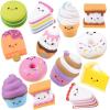 ArtCreativity Food Toys for Kids (Set of 50) Assorted Rubber Sweet Treats, Pretend Play Food for Boys and Girls, Snack Themed Birthday Party Favors, Unique Goody Bag Fillers for Children
