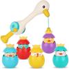 ArtCreativity Magnetic Fishing Toy – Baby Bath Game Fishing Rod with Strong Magnets Catch Floating Plastic Eggs – Waterplay Toys Set for Toddlers Boost Eye-Hand Coordination & Sensory Development