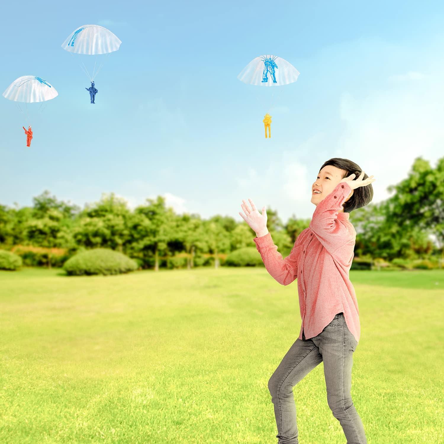 image:imageArtCreativity 36 Packs  25 Army Parachute Toys for Kids Vinyl Parachute Men Toy in Assorted Colors Durable Plastic Army Men Action Figures Hand Throwing for Boys amp Girls