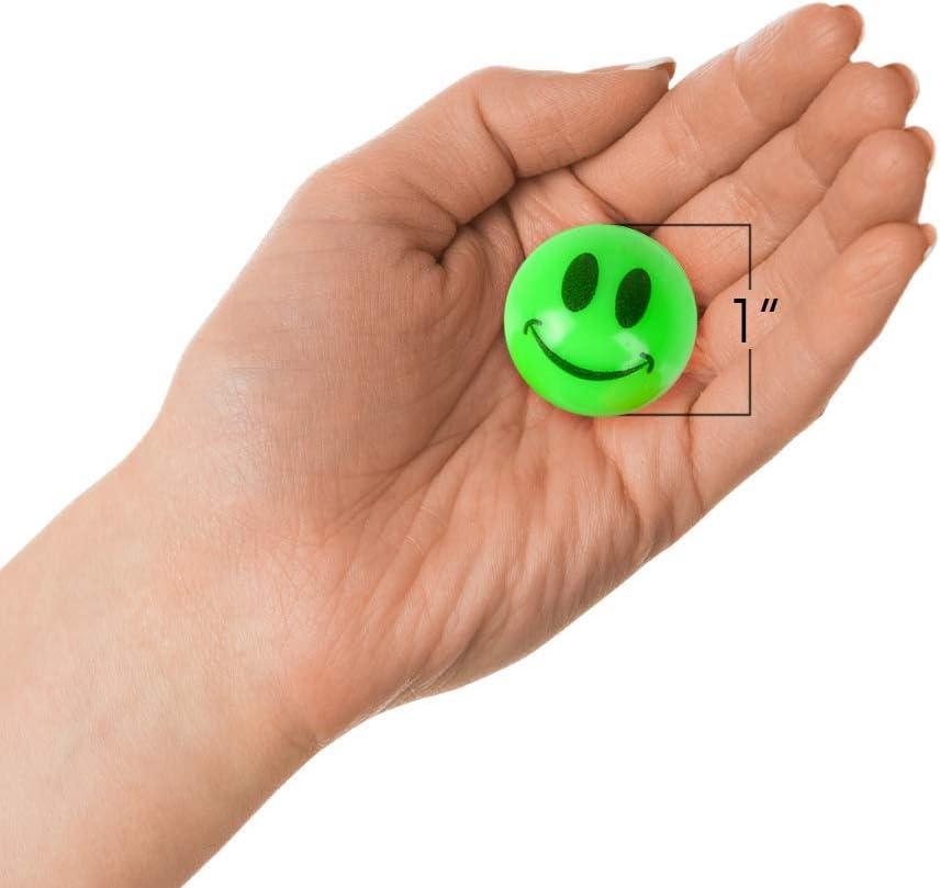 image:imageArtCreativity Mini Smile Face Bouncing Balls  Bulk Pack of 1441 Inch Bouncy Balls in Assorted Bright Neon Colors  Best Birthday Party Favors and Piata Fillers for Boys and Girls