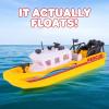 ArtCreativity Aquatic Research Vessel, Battery Operated Toy Boat for Kids, Floats in Water, Floating Bathtub and Pool Toy for Boys and Girls, Best Birthday Gift for Children(Rescue Vessel)