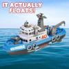 ArtCreativity Aquatic Research Vessel, Battery Operated Toy Boat for Kids, Floats in Water, Floating Bathtub and Pool Toy for Boys and Girls, Best Birthday Gift for Children(Research Vessel)
