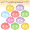 ArtCreativity Jumbo Glitter Poppers, Set of 10, Pop-Up Half Ball Toys in Assorted Glittery Colors, Old School Retro 90s Toys for Kids, Birthday Party Favors, Goodie Bag Fillers for Boys and Girls