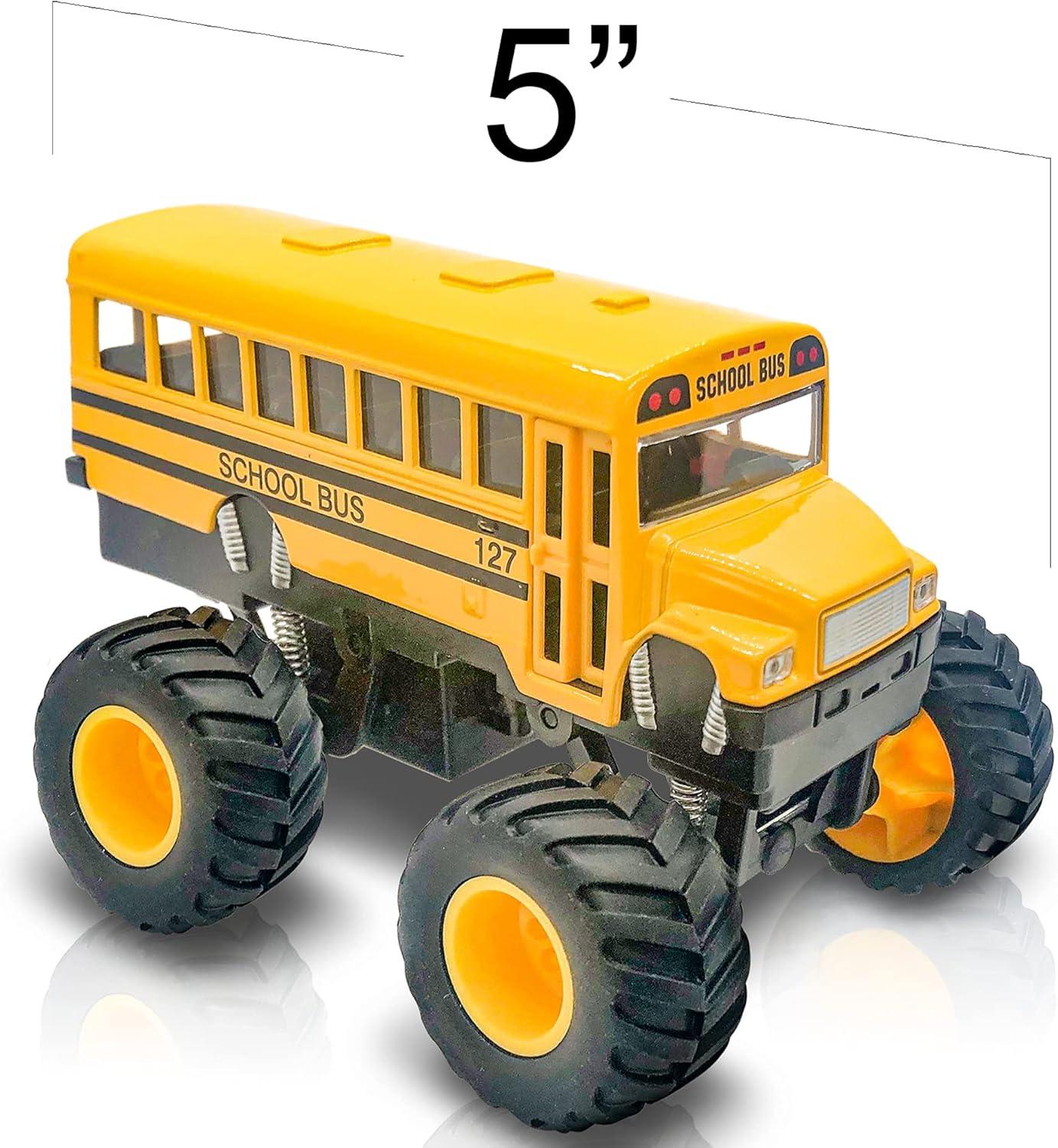 image:imageArtCreativity Light Up Monster Trucks and Monster School Bus Set The Ultimate Gifts for Kids