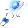 ArtCreativity – Autism Sensory Toys Bundle Light Up Transparent Sensory Car Toy for Kids Retro Light Up Gyro Wheels Set for Kids- Includes 2, 8.5 Inch Rail Twisters,