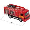 ArtCreativity Diecast Fire Truck Toy, Set of 2 Firetruck Toys 3-5 Years Old, Engine Rescue Trucks, Diecast Toy, Fire Trucks for Toddlers 1-3 with Pullback Mechanism, Great Gift Idea for Boys and Girls