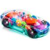 ArtCreativity Light Up Transparent Car & Police Car Pickup Truck w Light & Sirens