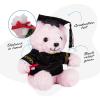 ArtCreativity Graduation Pink Teddy Bear – 10 Inches – Cute Plush Bear with Hat, Gown, Sash, and Diploma – Birthday, Kindergarten & Preschool Graduation Gift for Girls – Adorable Stuffed Animal