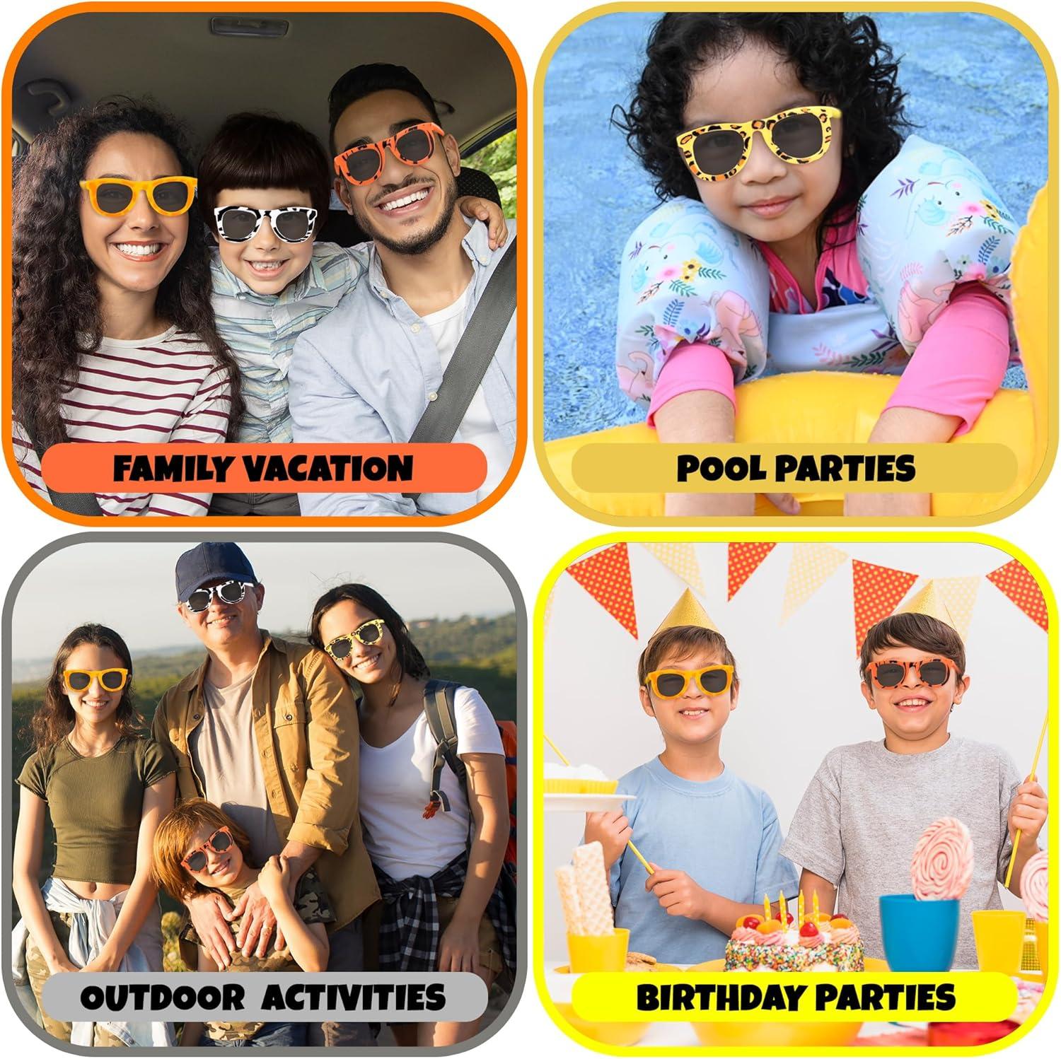 image:imageArtCreativity Safari Sunglasses 12Pack Kids Sunglasses Party Favor Assorted Animal Prints Safari Party Favors Summer Fun For Boys amp Girls Safari Birthday Decorations amp Gift Bag Treat For Kids