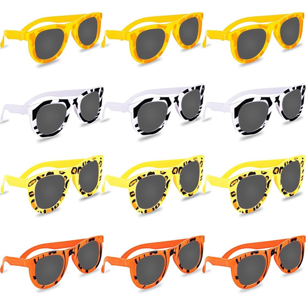 image:imageArtCreativity Safari Sunglasses 12Pack  Kids Sunglasses Party Favor Assorted Animal Prints Safari Party Favors  Summer Fun For Boys amp Girls  Safari Birthday Decorations amp Gift Bag Treat For Kids