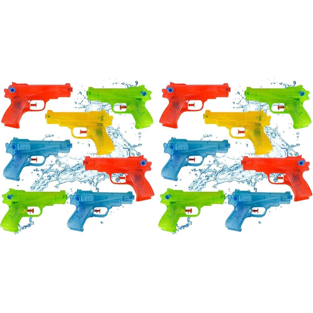 image:imageArtCreativity Water Squirters Guns for Kids Set of 12 55 Inch Water Toys for Swimming Pool Beach and Outdoor Summer Fun Cool Birthday Water Gun Party Favors for Boys and Girls Pack of 255 inches Pack of 2