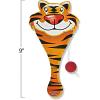 ArtCreativity Zoo Animal Paddle Ball with String, 9-Inch Wooden Paddleball, Pack of 12 Assorted Animal Designs, Jungle Themed Birthday Party Favors, Goodie Bag Fillers, Summer Fun Beach Toys for Kids