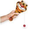 ArtCreativity Zoo Animal Paddle Ball with String, 9-Inch Wooden Paddleball, Pack of 12 Assorted Animal Designs, Jungle Themed Birthday Party Favors, Goodie Bag Fillers, Summer Fun Beach Toys for Kids