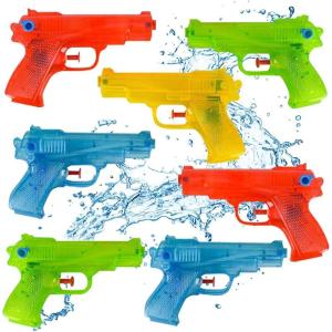 ArtCreativity Water Squirters Guns for Kids (Set of 12) 5.5 Inch Water Toys for Swimming Pool, Beach, and Outdoor Summer Fun, Cool Birthday Water Gun Party Favors for Boys and Girls (Pack of 2)(5.5 inches)
