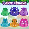 ArtCreativity Dinosaur Party Hats – 24 Ct – Sturdy Paper Dino Party Hats in 6 Colorful Designs – Stretchy Strings for a Comfy Fit – Fun Dinosaur Party Favors & Supplies – Dinosaur Birthday Decorations
