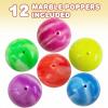 ArtCreativity Marble Rubber Poppers for Kids, Pack of 12, Pop-Up Half Ball Toys with Marbled Designs, Old School Retro 90s Toys, Birthday Party Favors and Treat Bag Fillers, Fun Assorted Colors