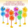 ArtCreativity Silly Rubber Bird Pens, Set of 6, Cute Cool Pens School Supplies for Kids, Fidget Fun Pen Black Ink, Prizes for Kids’ Classroom, Animal Party Favors, Gifts for Students from Teachers