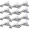 ArtCreativity Diecast Metal Space Shuttles, Set of 12, Durable Diecast NASA Space Ship Toys for Boys, Astronaut Cake Decorations, Astronaut Space Theme Party Favors, Goodie Bag Fillers(2.75″ L x 2″ W)