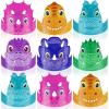 ArtCreativity Dinosaur Party Hats – 24 Ct – Sturdy Paper Dino Party Hats in 6 Colorful Designs – Stretchy Strings for a Comfy Fit – Fun Dinosaur Party Favors & Supplies – Dinosaur Birthday Decorations