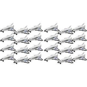 ArtCreativity Diecast Metal Space Shuttles, Set of 12, Durable Diecast NASA Space Ship Toys for Boys, Astronaut Cake Decorations, Astronaut Space Theme Party Favors, Goodie Bag Fillers(2.75″ L x 2″ W (Pack of 2))