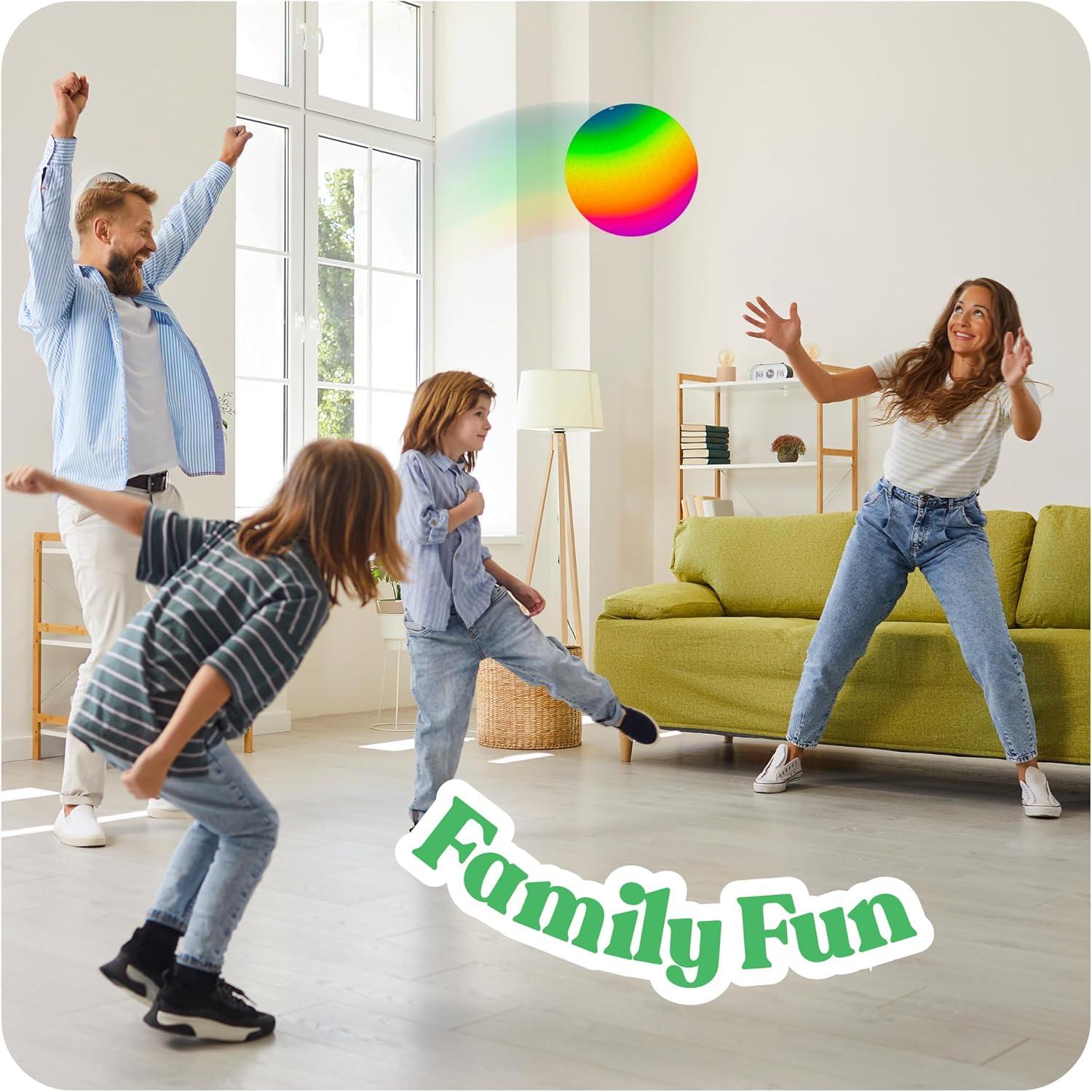 image:imageArtCreativity TriColor Playground Ball for Kids with Hand Pump Bouncy 9 Inch Kick Ball for Backyard Park and Beach Outdoor Fun Beautiful Colors Durable Outside Play Toys for Boys amp Girls