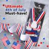 ArtCreativity Patriotic USA Suspenders – 1 Piece – Red, White, and Blue 4th of July Accessories – American Flag for Suspenders for Independence Day Outfit – Uncle Sam Costume Accessories