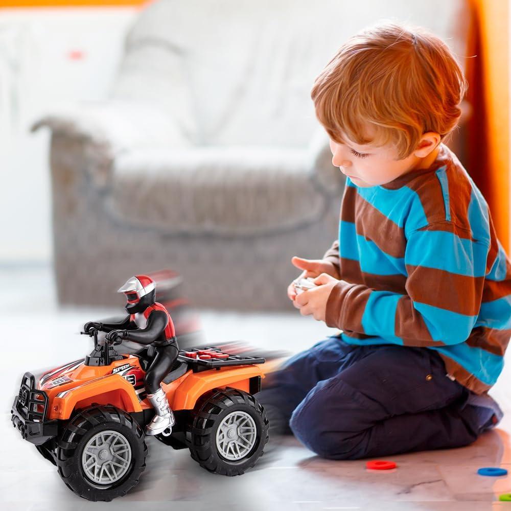 image:imageArtCreativity Light Up ATV Toy with Sounds 10 Inch Toy Kids 4 Wheeler with Headlights Sounds and Button Activated Motion Four Wheeler Supercross Quad Toys for Boys and Girls