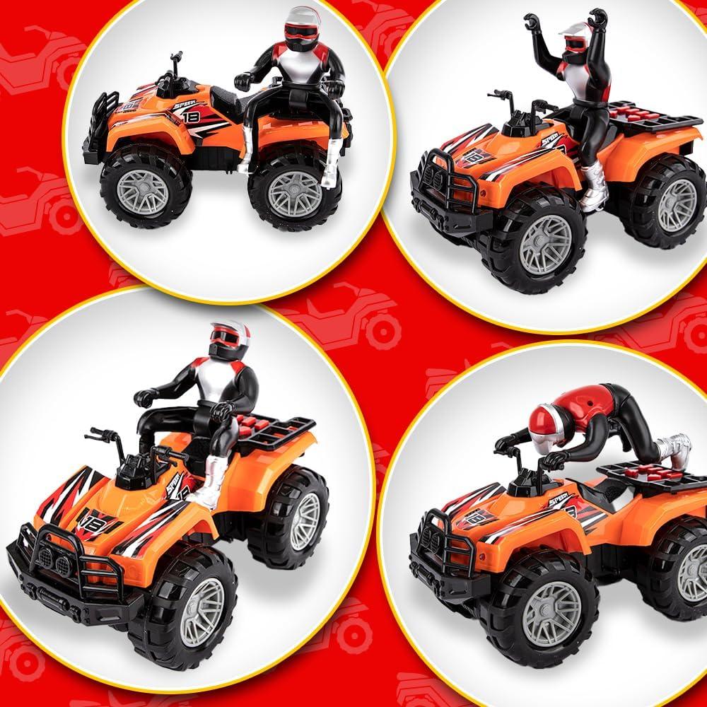 image:imageArtCreativity Light Up ATV Toy with Sounds 10 Inch Toy Kids 4 Wheeler with Headlights Sounds and Button Activated Motion Four Wheeler Supercross Quad Toys for Boys and Girls
