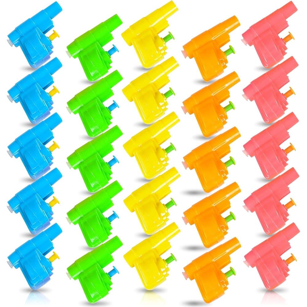image:imageArtCreativity Colorful Mini Water Guns Pack of 24 Fun Assorted Neon Colors Great Beach and Pool Toys for Kids Squirt Guns Party Favors for Boys and Girls