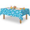 ArtCreativity Cloud Tablecloth – 6 Pack – 54” x 108” Cloud Table Cover – Birthday Party Tablecloth Set Disposable Tablecloths for Toy Story Party Decor