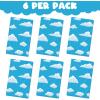 ArtCreativity Cloud Tablecloth – 6 Pack – 54” x 108” Cloud Table Cover – Birthday Party Tablecloth Set Disposable Tablecloths for Toy Story Party Decor