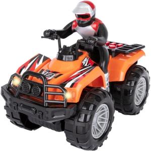 ArtCreativity Light Up ATV Toy with Sounds – 10 Inch Toy Kids 4 Wheeler with Headlights, Sounds, and Button Activated Motion, Four Wheeler Supercross Quad Toys for Boys and Girls