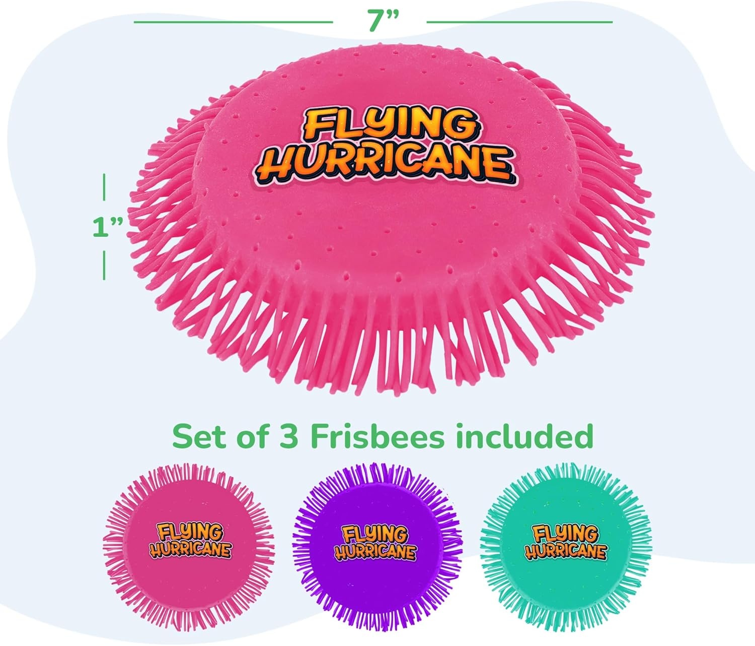 image:imageArtCreativity Splash Water Flying Disc Toys Set of 3 Water Splashing Flying Discs for Kids in 3 Bright Colors Backyard Games and Outdoor Summer Toys Water Toys for Kids and AdultsPink Purple Turquoise