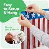 ArtCreativity Patriotic USA Fringe Decoration – 40ft x 13.75″ – Fourth of July Red White and Blue Decorations Include 6 Banners – USA Accessories for Parade Float, 4th of July Outdoor Party Backdrop