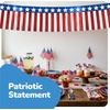 ArtCreativity Patriotic USA Fringe Decoration – 40ft x 13.75″ – Fourth of July Red White and Blue Decorations Include 6 Banners – USA Accessories for Parade Float, 4th of July Outdoor Party Backdrop