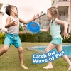 ArtCreativity Splash Water Flying Disc Toys, Set of 3, Water Splashing Flying Discs for Kids in 3 Bright Colors, Backyard Games and Outdoor Summer Toys, Water Toys for Kids and Adults(Red  Blue & Yellow)