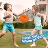 ArtCreativity Splash Water Flying Disc Toys, Set of 3, Water Splashing Flying Discs for Kids in 3 Bright Colors, Backyard Games and Outdoor Summer Toys, Water Toys for Kids and Adults(Green  Orange & Yellow)