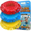ArtCreativity Splash Water Flying Disc Toys, Set of 3, Water Splashing Flying Discs for Kids in 3 Bright Colors, Backyard Games and Outdoor Summer Toys, Water Toys for Kids and Adults(Red  Blue & Yellow)