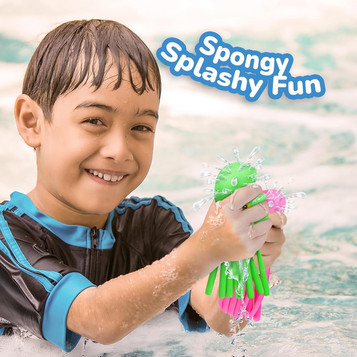 image:imageArtCreativity Octopus Water Balls Pack of 6 Pool Toys for Toddlers 35 Sensory Stress Relief Toy for Kids Beach Water Toys amp Swimming Toy for Toddlers Cute Goodie Bag Fillers for Boys amp Girls6 Octopus Balls