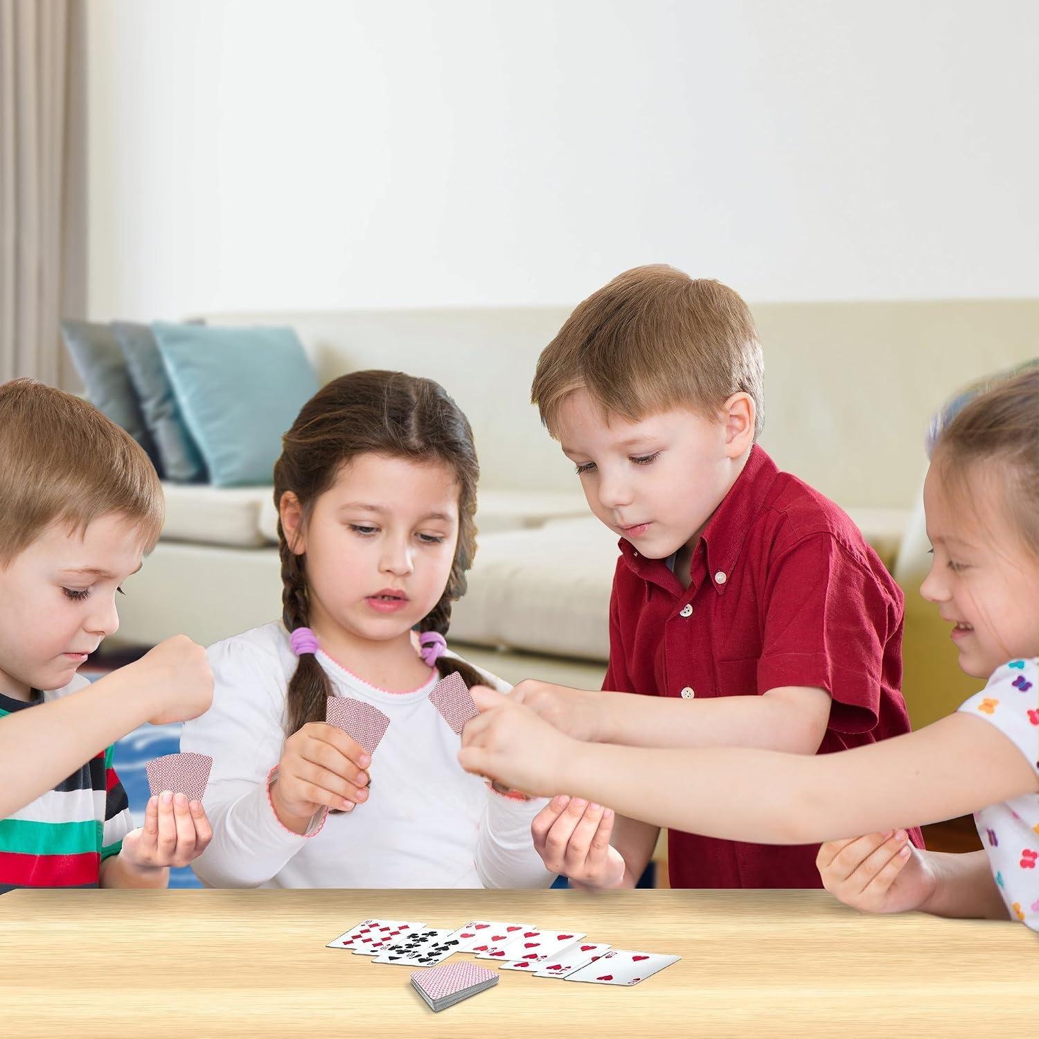 image:imageGamie Pack of 20 Mini Playing Cards Poker Mini Card Deck Miniature 15 Inch Card Set Small Casino Game Cards for Kids and Adults Great Novelty Gift Party Favor for Boys and Girls