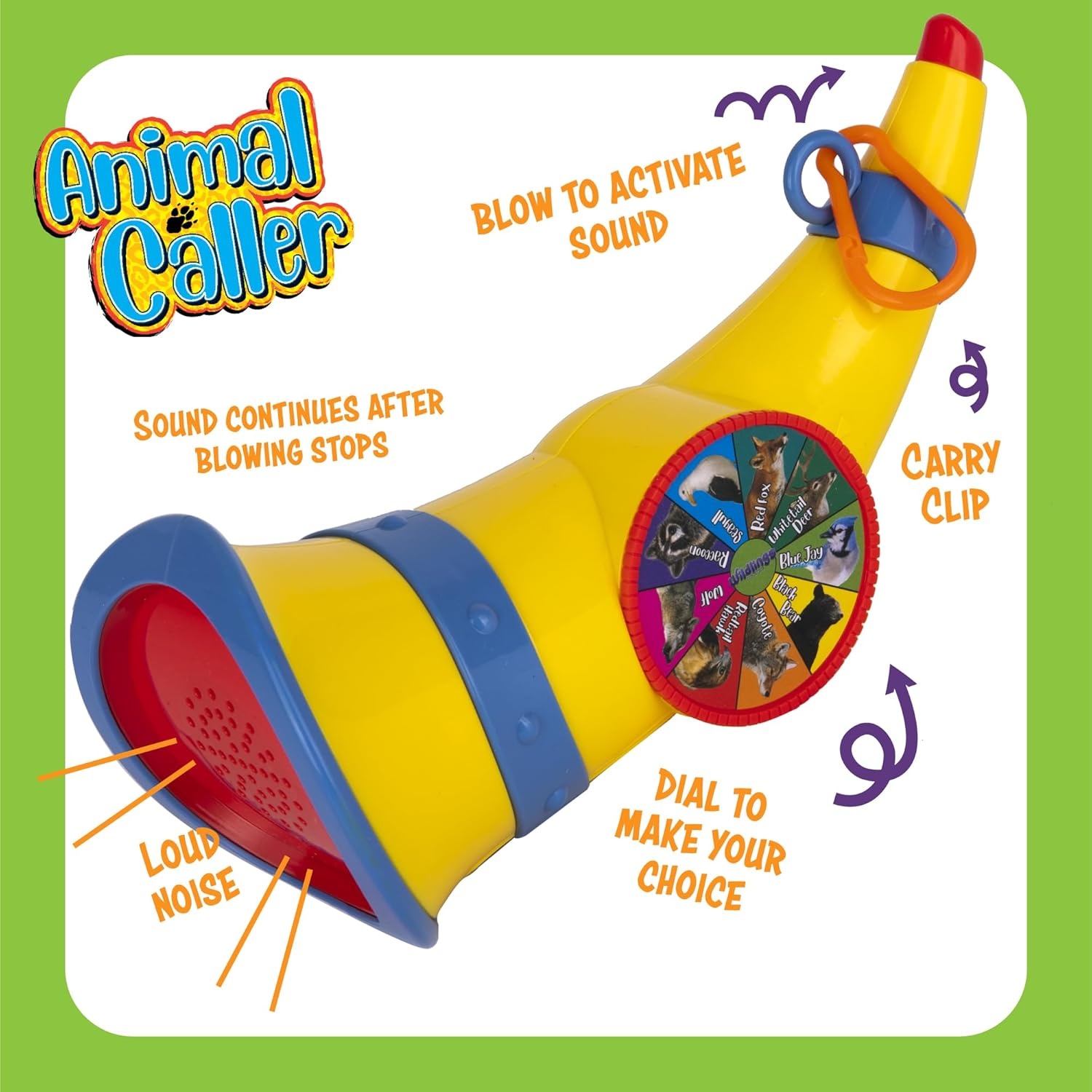 image:imageWildlings Animal Caller for Kids Outdoor Toy for Boys Ages 3 4 5 6 7 Birthday Gift with 9 Real Animal Sounds Nature Fun with Batteries Included